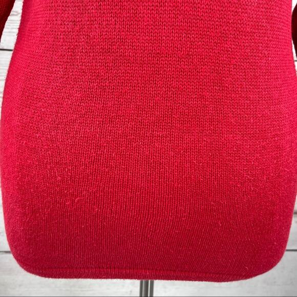 P'Galli Designs elf red rhinestone sweater - Picture 9 of 13